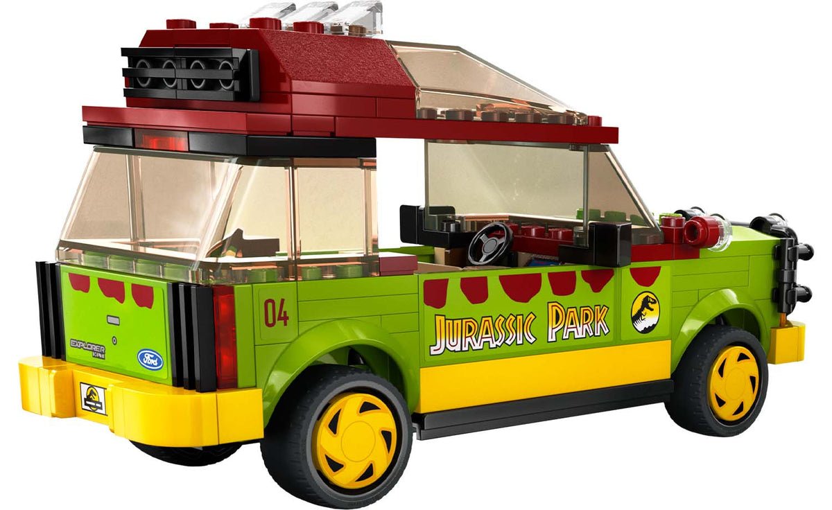 Lego jurassic park tour car online