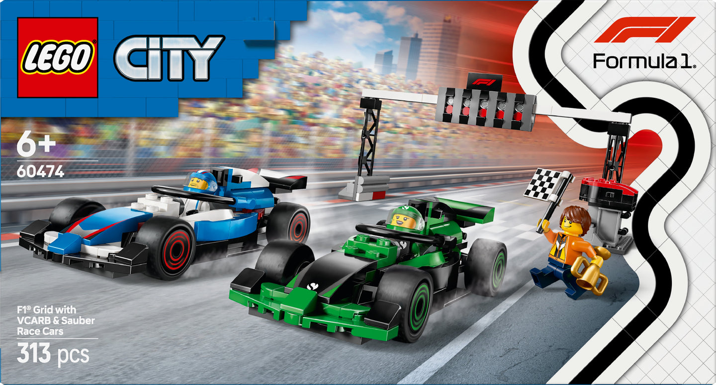 60474 | LEGO® City F1® Grid with VCARB & Sauber Race Cars