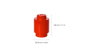 01730 | LEGO® 1-Stud Round Storage Brick - Red