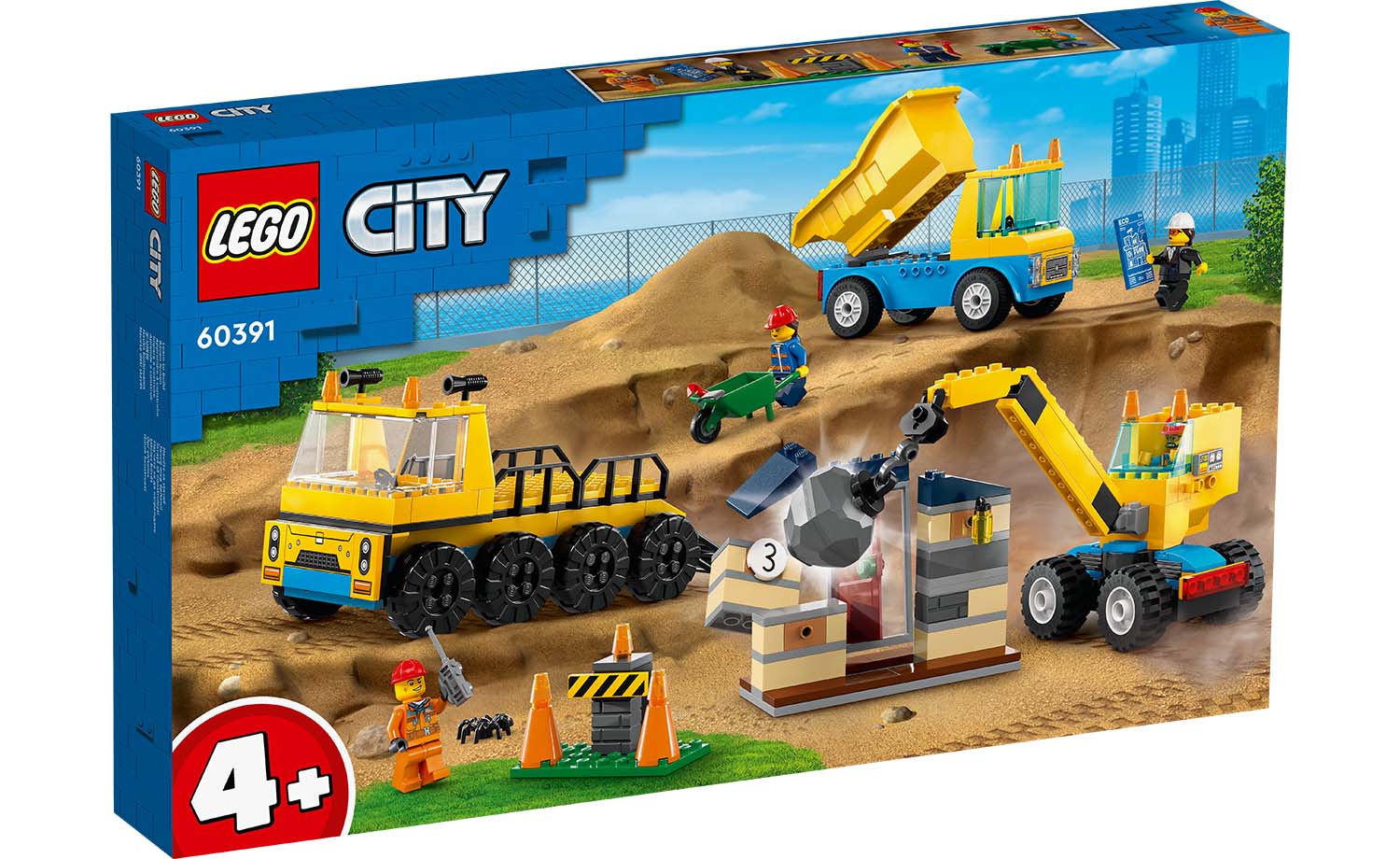 60391  LEGO® City Construction Trucks and Wrecking Ball Crane – LEGO  Certified Stores