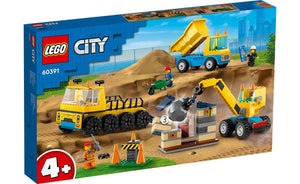 60391 | LEGO® City Construction Trucks and Wrecking Ball Crane