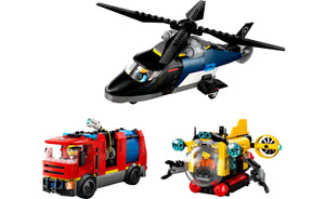 60462 | LEGO® City Helicopter, Fire Engine & Submarine Remix