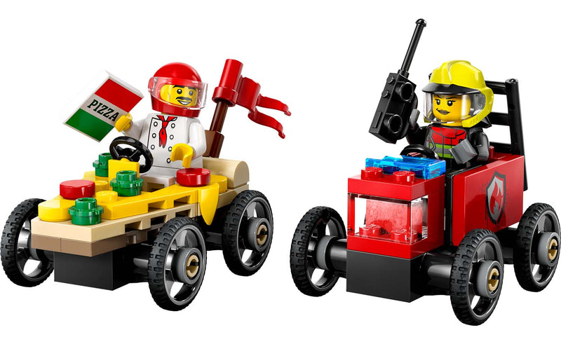 60458 | LEGO® City Pizza vs. Fire Truck Race Car Pack