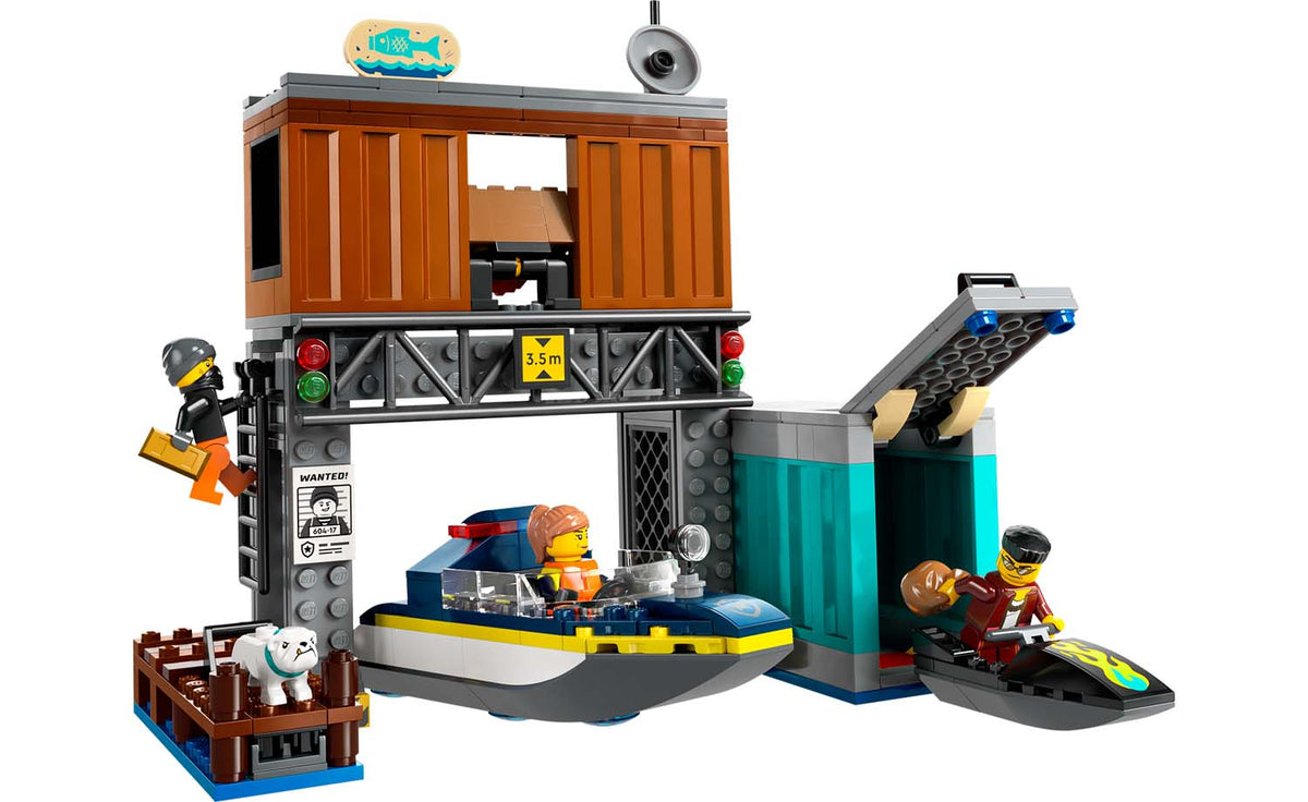 60417 | LEGO® City Police Speedboat And Crooks' Hideout – LEGO ...