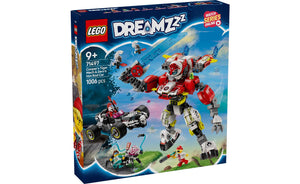 71497 | LEGO® DREAMZzz™ Cooper's Tiger Mech & Zero's Hot Rod Car