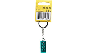 854303 | LEGO® Iconic Bright Bluish Green 2x4 Stud Key Chain