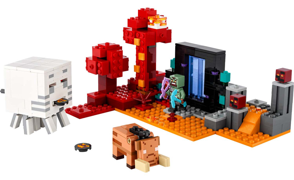 21255 | LEGO® Minecraft® The Nether Portal Ambush – LEGO Certified Stores