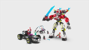 71497 | LEGO® DREAMZzz™ Cooper's Tiger Mech & Zero's Hot Rod Car