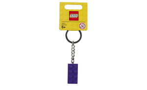 853379 | LEGO® Iconic Key Chain 2x4 Stud Purple