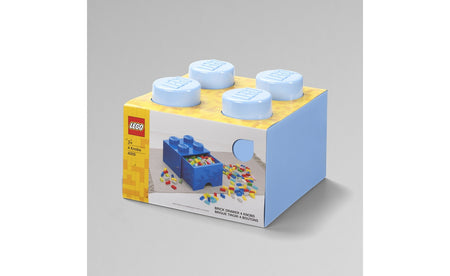 Lego Storage Brick Drawer 4, Light Royal Blue