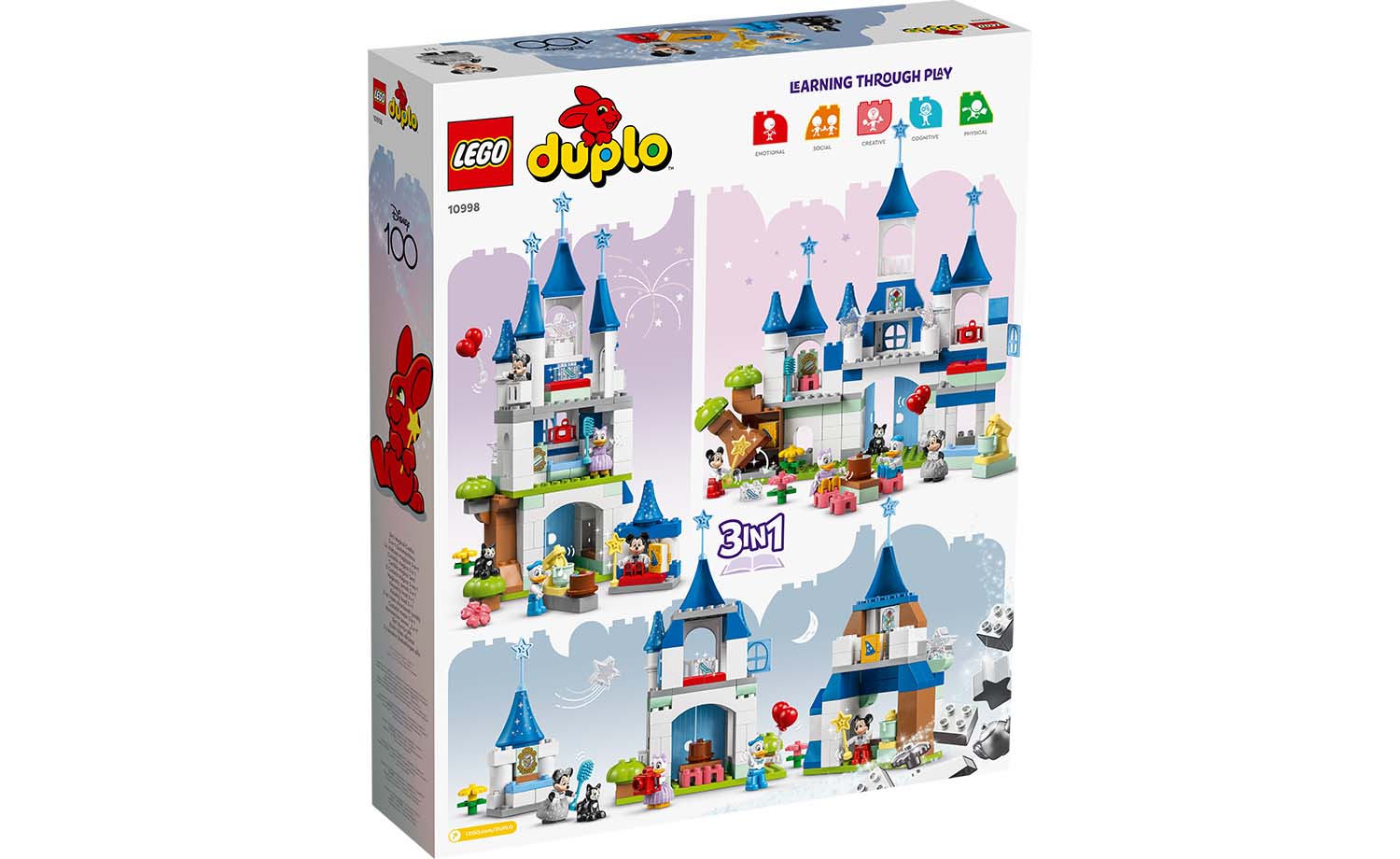 LEGO DUPLO Disney 3-in-1 Magical Castle Toddler Toy Set 10998
