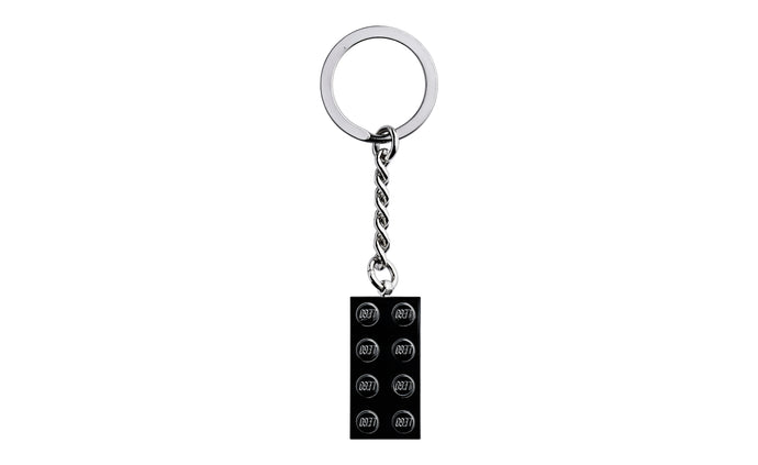 853992 | LEGO® Iconic 2x4 Black Metal Key Chain