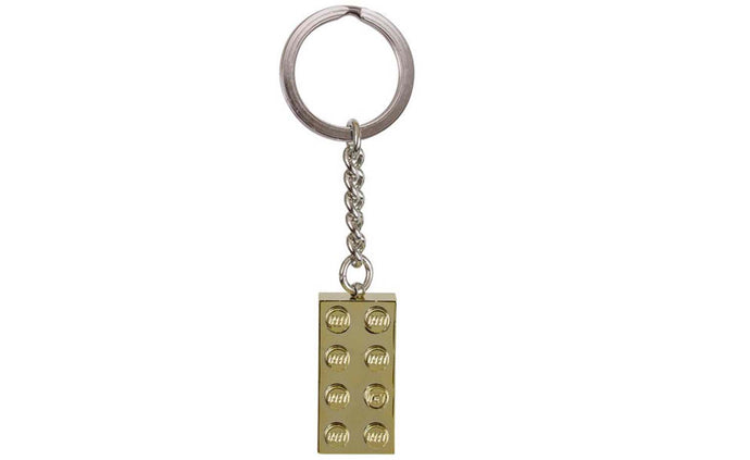 850808_01 | LEGO® Iconic Key Chain 2x4 Stud Gold 2019