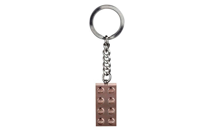 853793_01 | LEGO® Iconic Key Chain 2x4 Rose Gold 2019