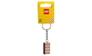 853793_01 | LEGO® Iconic Key Chain 2x4 Rose Gold 2019