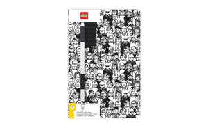 IQ52379 | LEGO® Iconic Notebook with Black Gel Pen (Minifigure Theme)